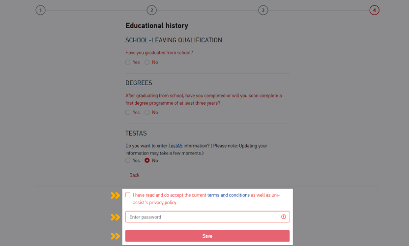 ثبت نام در Uni-Assist