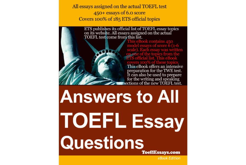 کتاب Answers to all TOEFL Essay Questions